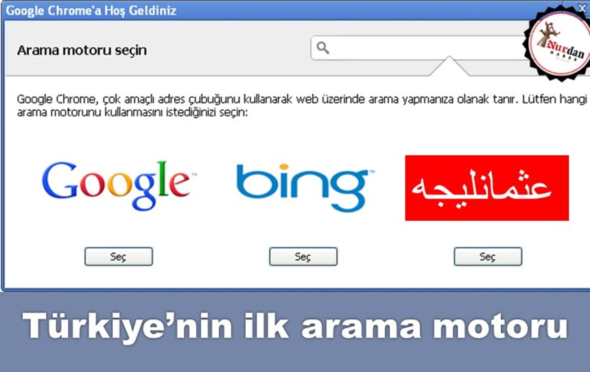 Türkiye’nin ilk Arama Motoru Osmanlıca
