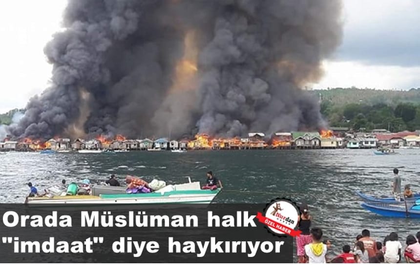 Orada müslümanlar ‘imdaat’ diye haykırıyor