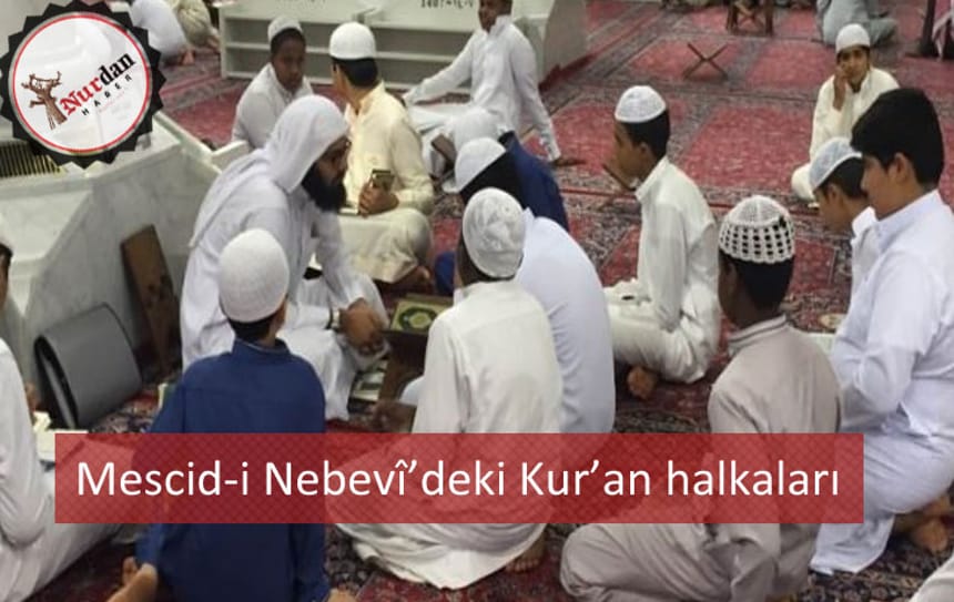 Mescid-i Nebevî’deki Kur’an halkaları