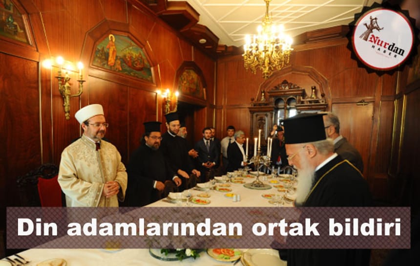 Din adamlarından ortak bildiri