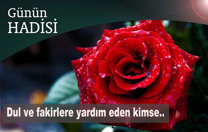 Dul ve fakirlere yardım eden kimse..