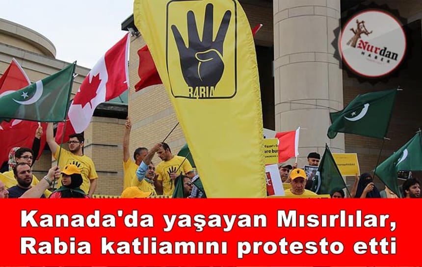 Kanada’da yaşayan Mısırlılar, Rabia katliamını protesto etti