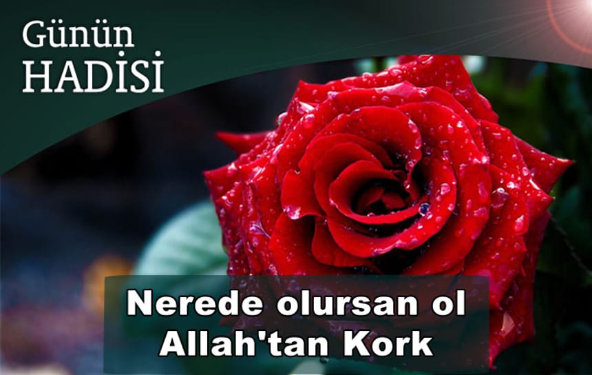 Nerede olursan ol Allah’tan Kork