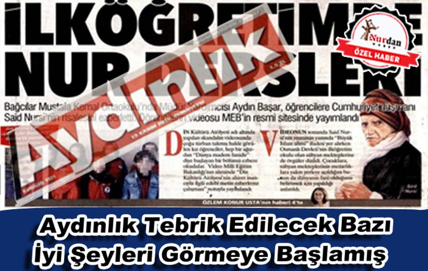 Aydınlık Tebrik Edilecek Bazı İyi Şeyleri Görmeye Başlamış