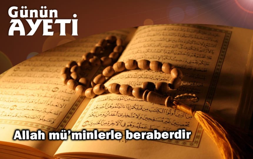 Allah mü’minlerle beraberdir