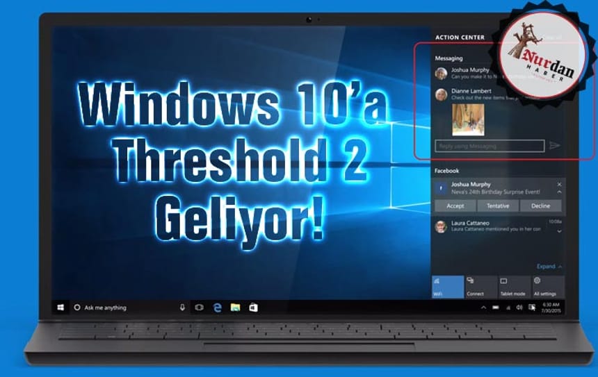 Windows 10 Threshold 2 Geliyor!
