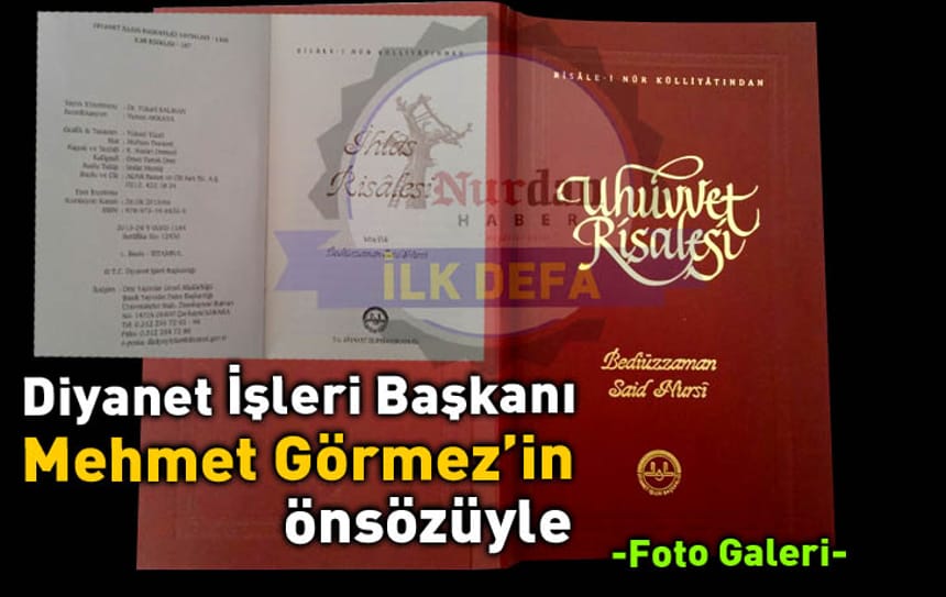 Diyanet İşleri Başkanı Mehmet Görmez’in Önsözüyle