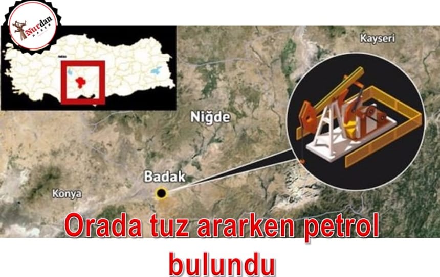 Tuz ararken petrol bulundu