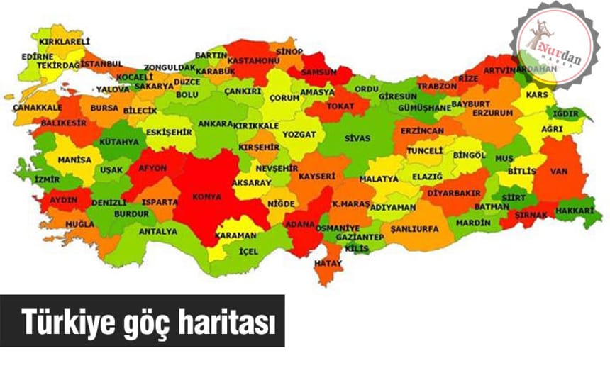 Türkiye göç haritası