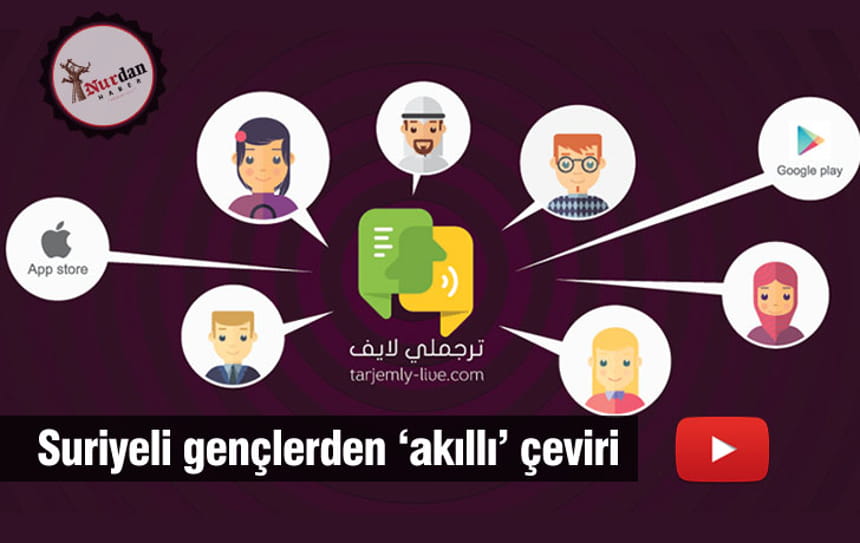 Suriyeli gençlerden ‘akıllı’ çeviri