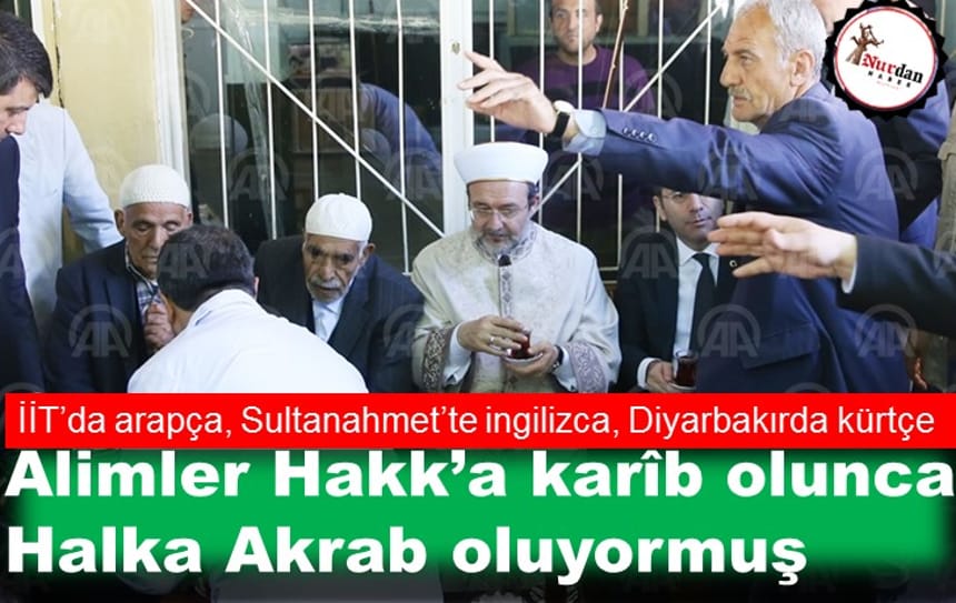 Görmez’den Diyarbakırlılara Kürtçe mesaj