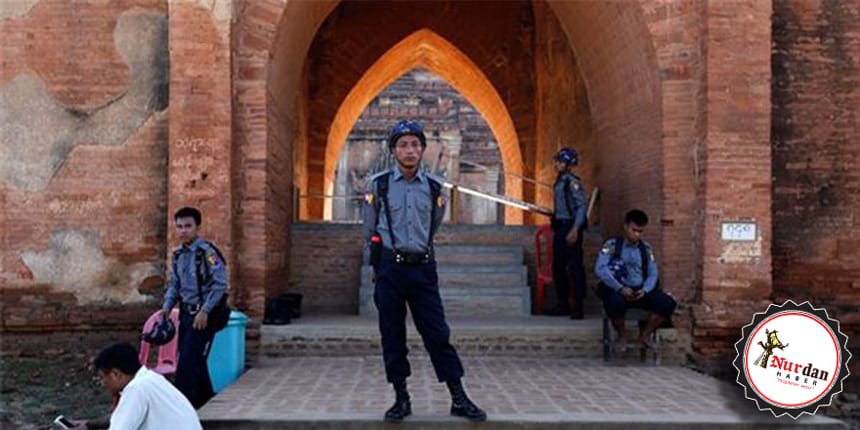 Myanmar’da Arakanlı Müslümanları döven polislere gözaltı