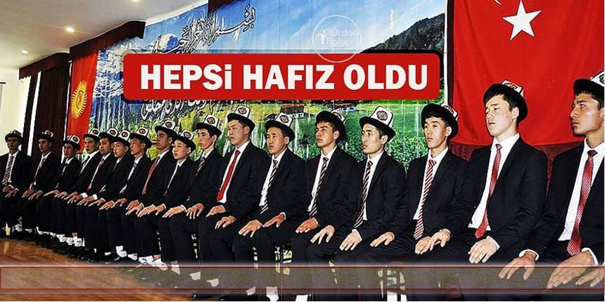 Kırgızistanlı 24 öğrenciye hafızlık belgeleri verildi