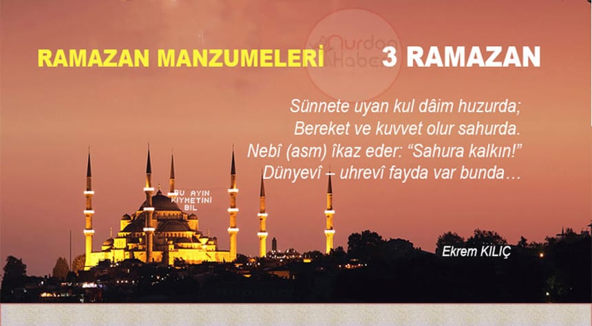 Ramazan Manzumeleri-3 Ekrem Kılıç