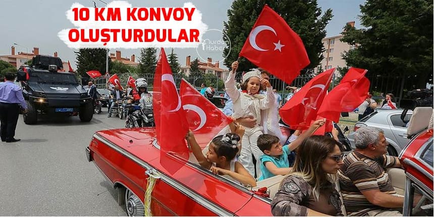 Şehit oğlunun sünnet düğününe binlerce kişi katıldı