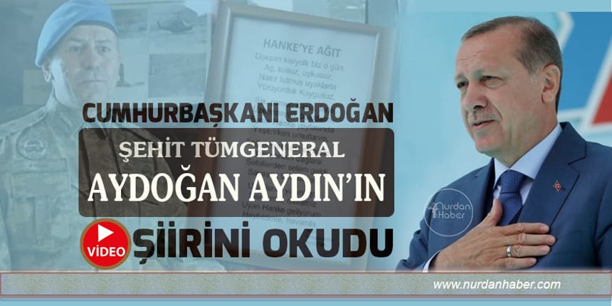 Erdoğan, “Hanke’ye Ağıt” şiirini okudu