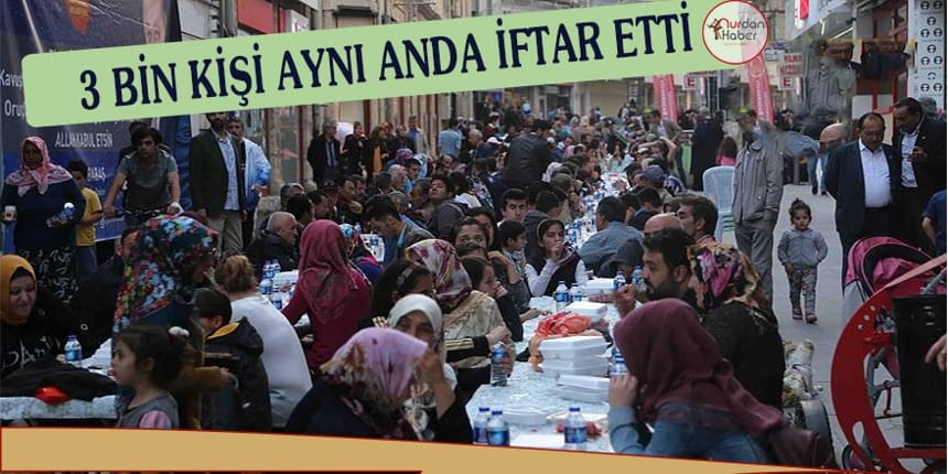 Bir kilometrelik iftar sofrası