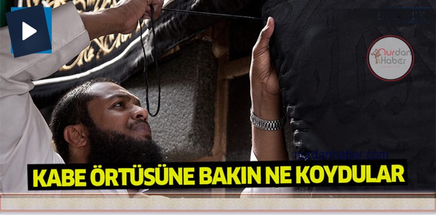 Kabe örtüsüne bakın ne koydular!