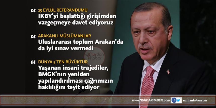 Cumhurbaşkanı Erdoğan BM Genel Kurulu’na hitap etti
