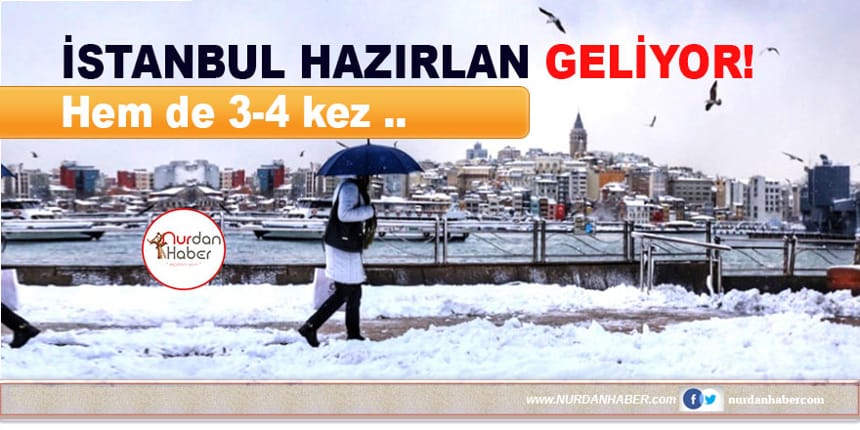 ‘İstanbul’da bu yıl 3-4 kez kar yağabilir’