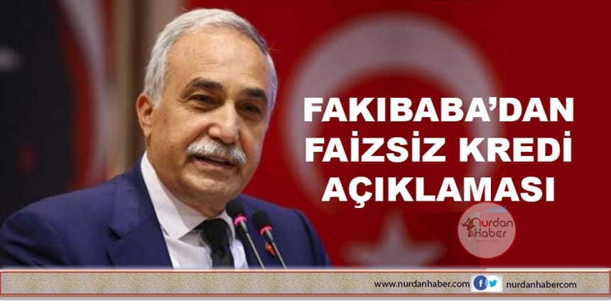 Bakan açıkladı! Sıfır faizle kredi verilecek