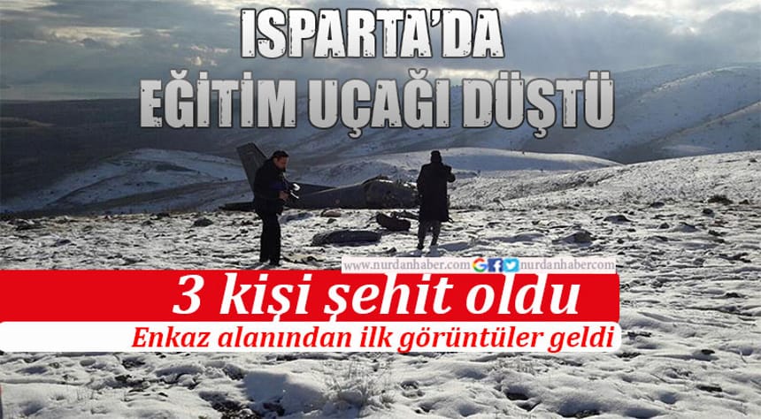 Askeri uçak düştü: 3 Şehit