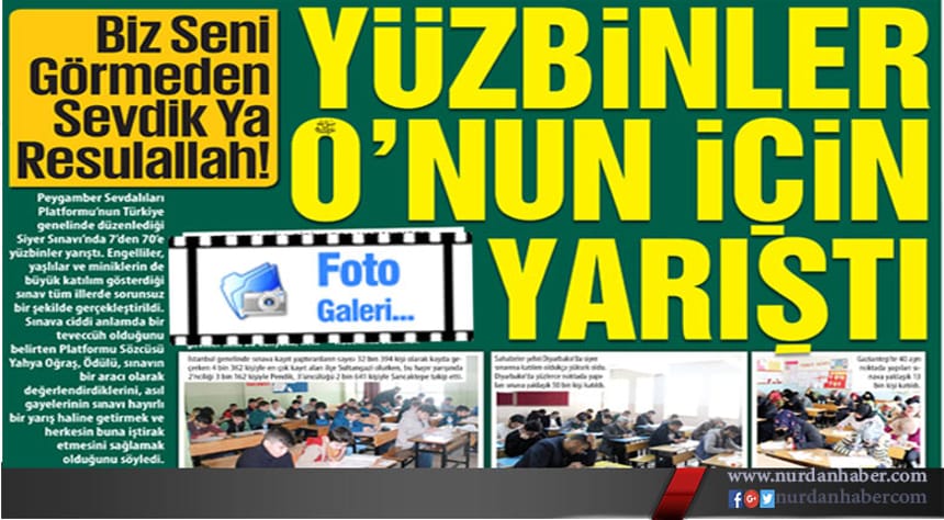 Yüzbinler “O”nun için yarıştı