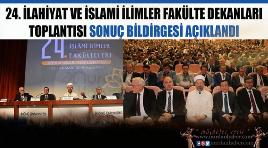 İslami İlimler Toplantısı sonuç bildirgesi