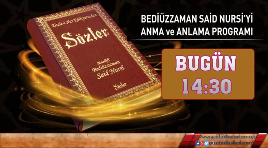 Üstad Bediüzzaman’ı anma programı