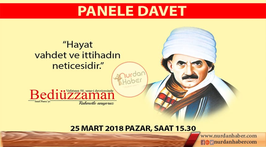 Bediüzzaman Paneli’ne Davet