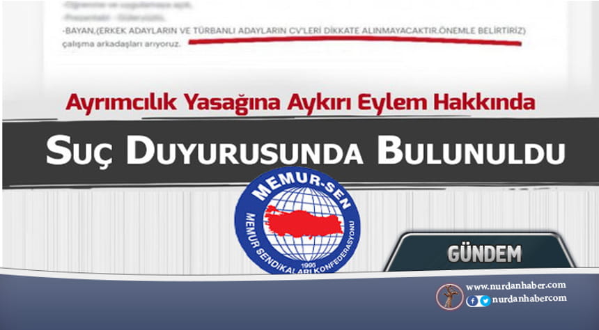 Başörtüsü düşmanlığına suç duyurusu