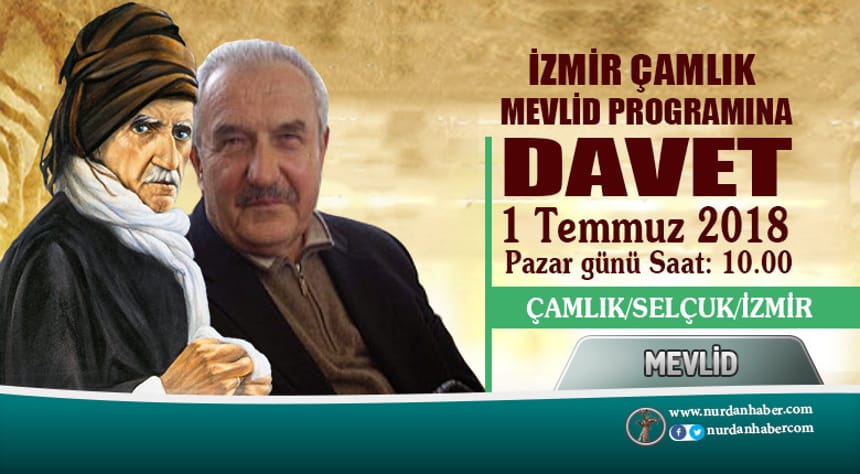 İzmir Çamlık Mevlid Programına Davet