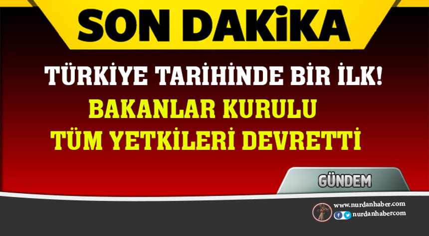 Yetkiler devredildi!