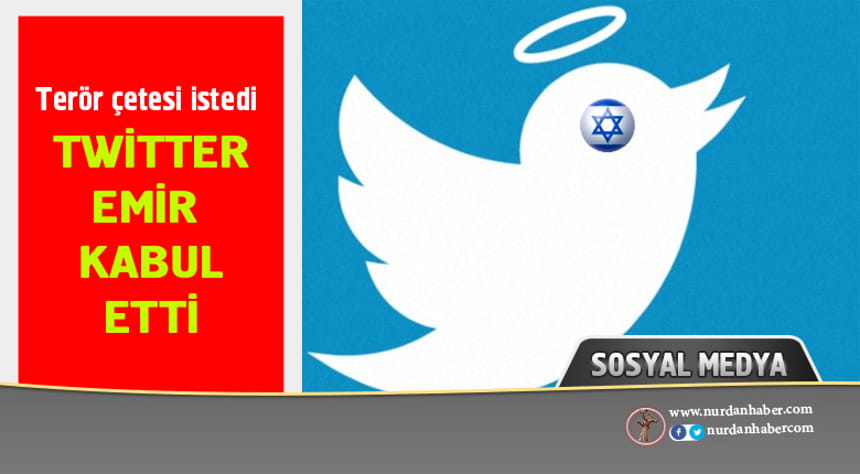 israil emretti twitter yerine getirdi