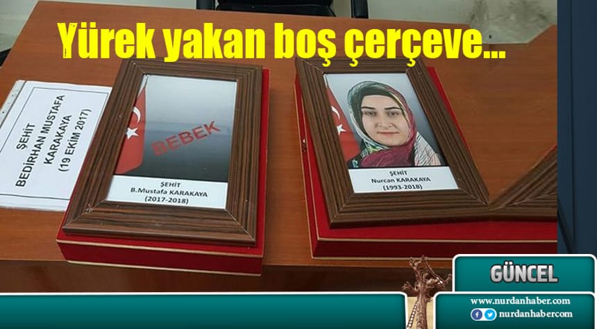 Şehit anne ve bebeği uğurlanıyor!