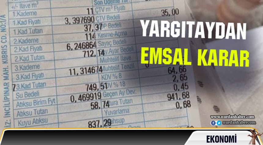 Yargıtay’dan ‘atık su bedeli’ kararı