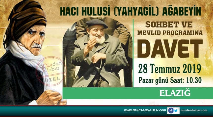 Elazığ Sohbet ve Mevlidine Davet