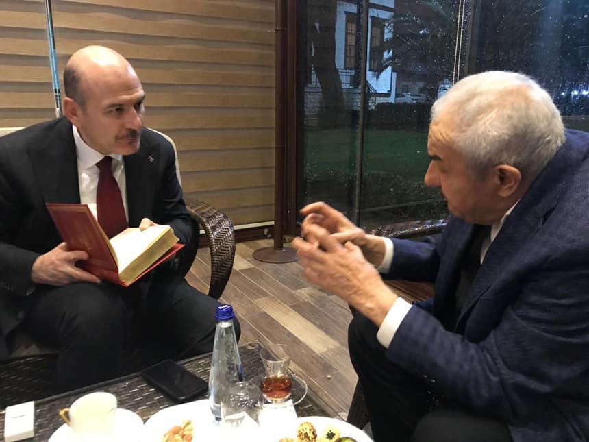 İçişleri Bakanımız Sayın Süleyman Soylu ve Hüsnü Bayramoğlu Ağabey bir araya geldiler.