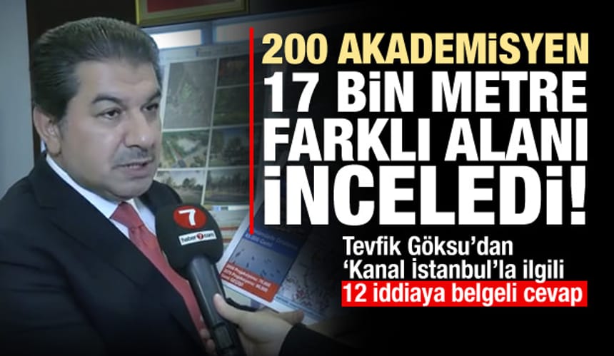 Mehmet Tevfik Göksu’dan 12 soruda Kanal İstanbul yanıtı