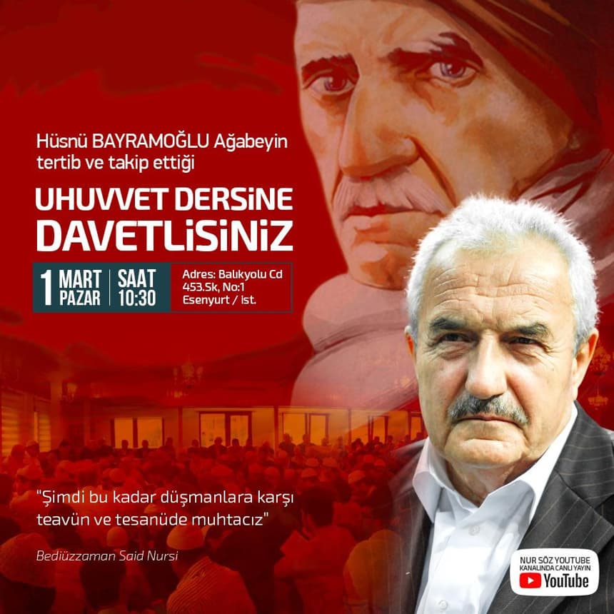 Uhuvvet Dersine Davet 1 Mart Pazar