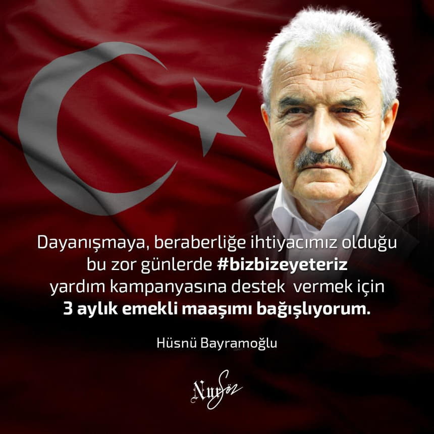 Hüsnü Bayramoğlu Ağabey’den Milli Dayanışma Kampanyasına Destek!