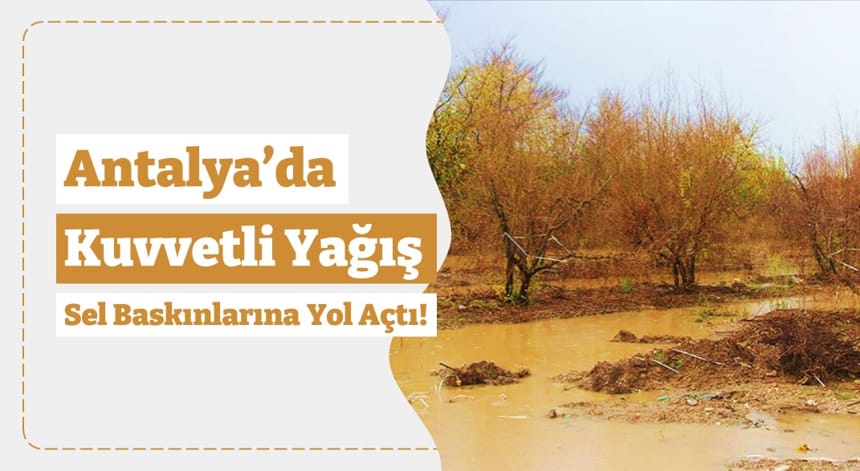 Antalya’da Kuvvetli Yağış Su Baskınlarına Yol Açtı